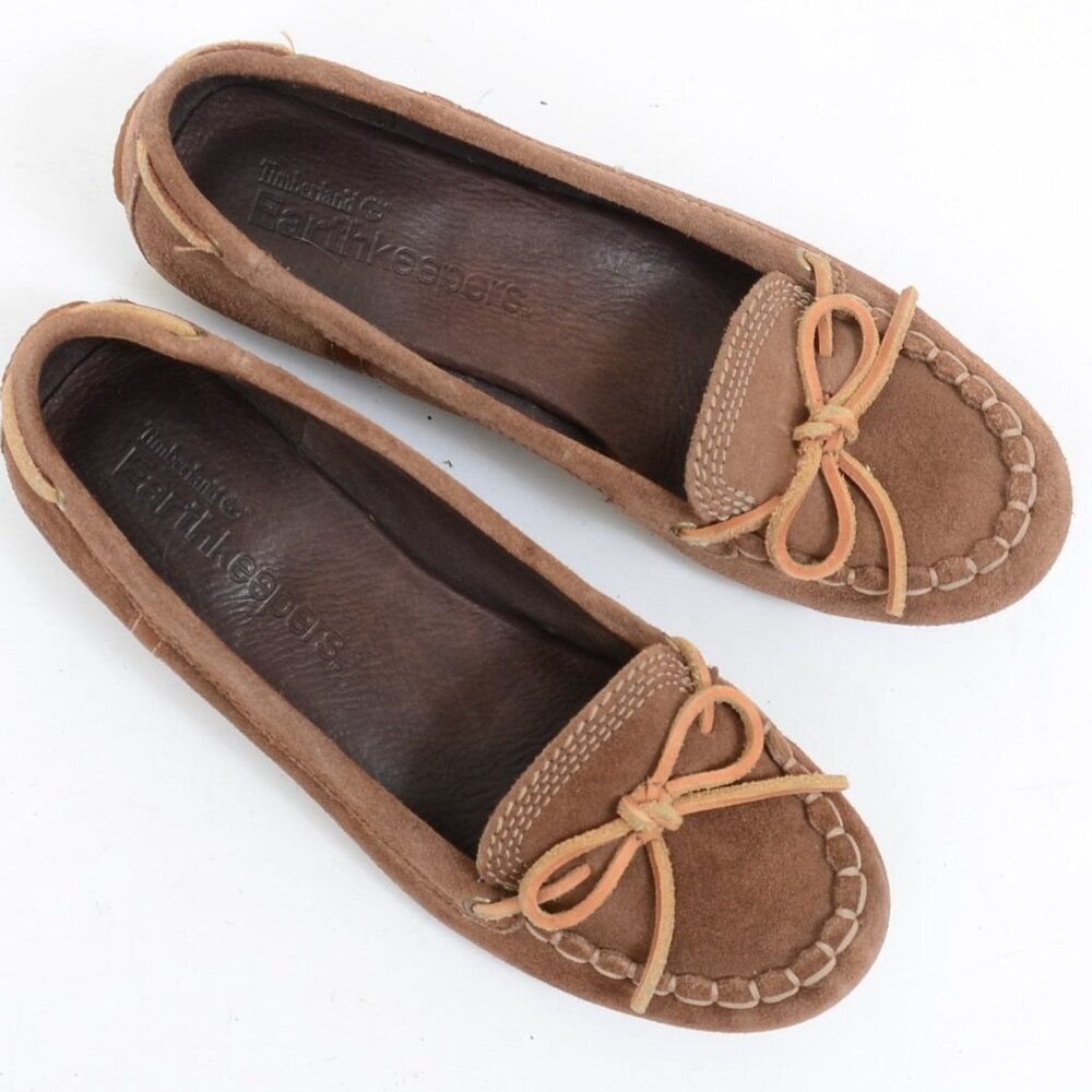 Timberland Earthkeeper Women's Loafer Brown Suede Mocassin Shoes Size 7